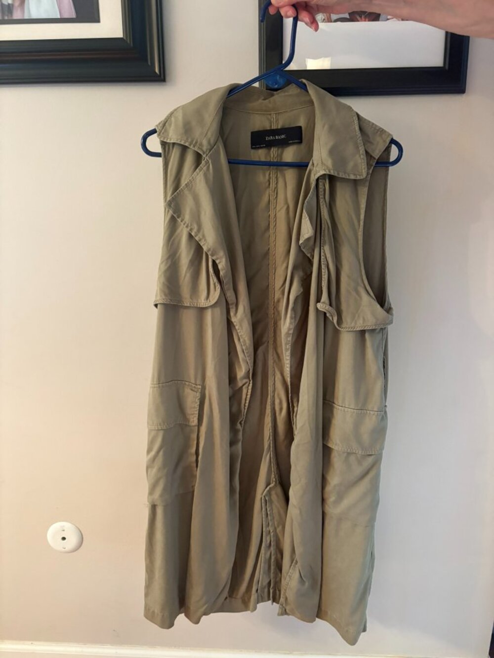 Zara Basic Longline Utility Vest